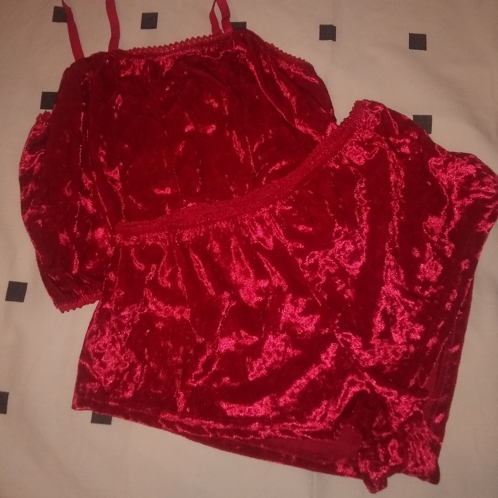 Sexy Velvet Pajama Set